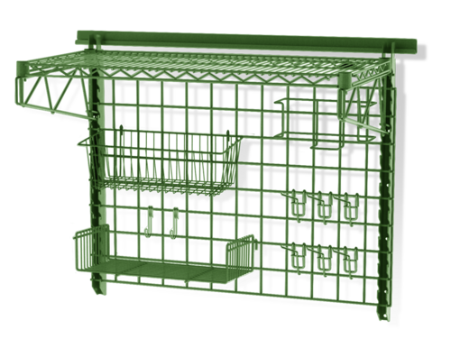 Steel Works SW1836GW-30P1 Track Shelving Kit 30-Inch Steel