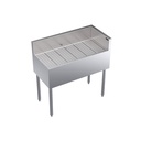 Krowne Metal Corporation KR19-C36R Royal Series Underbar Corner Drainboard 36W x 19D x 36-1/2H NSF