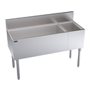 Krowne Metal Corporation KR19-M48L Royal Series Underbar Combination Ice Bin 48W x 19D 110 lbs Capacity NSF