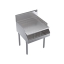 Krowne Metal Corporation KR24-RG24 Royal Series Underbar Recessed Drainboard 24W x 24D Stainless Steel NSF