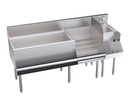 Krowne Metal Corporation KR24-W66D-10 Royal Series Underbar Ice Bin Cocktail Station 66W x 24D 110 lbs Ice Capacity