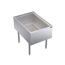 Krowne Metal Corporation KRPT-2436-10 Royal Series Underbar Ice Bin Cocktail Station 24W x 35D 175 lbs Ice Capacity