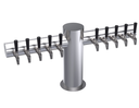 Krowne Metal Corporation KMT-10S Krowne Max-T Style Tower Ten Faucets Glycol Cooled Brushed Stainless Steel Finish