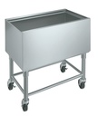 Krowne Metal Corporation MB-1824 Ice Bin Mobile 24W x 18-1/2D x 30H Stainless Steel NSF Certified