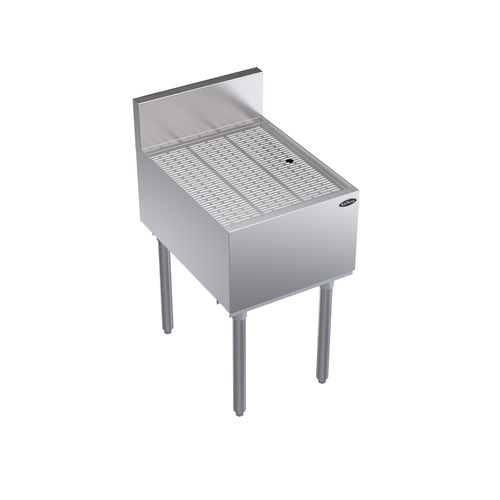 Krowne Metal Corporation KR24-GS18 Royal Series Underbar Drainboard 18W x 24D Stainless Steel NSF