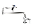 Krowne Metal Corporation 16-163L Royal Series Pot Filler Faucet 24 Inch Jointed Spout with Shut Off Valve