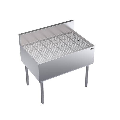 Krowne Metal Corporation KR24-GS36 Royal Series Underbar Drainboard 36W x 24D Stainless Steel NSF