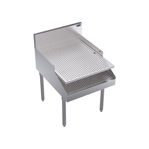 Krowne Metal Corporation KR29-RG24 Royal Series Underbar Recessed Drainboard 24W x 29D Stainless Steel NSF