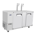 Atosa USA MKC68GR Draft Beer Cooler 68W x 28D x 55H Side Mounted Refrigeration 3 Barrel Capacity Dual Faucets
