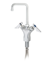 Krowne Metal Corporation DX-601 Diamond Series Faucet Deck Mount Single Hole 6 Inch Double Bend Spout 1.8GPM Aerator