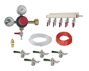 Krowne Metal Corporation NITROKIT5 Nitro Beer Kit for 5 Faucets with CO2 Tank and 5 Sankey Keg Taps