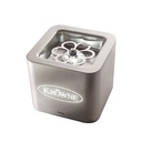 Krowne KR-LC2GF-TT-E Royal Series Countertop Cube Liquid CO2 Glass Chiller with LED Light and Extended Lines