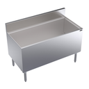 Krowne Metal Corporation KR24-48DP-10 Royal Series Underbar Ice Bin Cocktail Unit 48W x 24D 242lb Capacity NSF