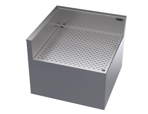 Krowne Metal Corporation KR24-DR90 Royal Series Underbar Corner Angle Filler 90 Degree Stainless Steel Drainboard