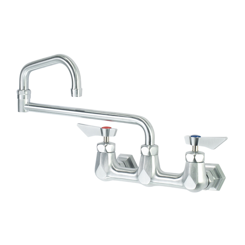 Krowne Metal Corporation DX-818 Diamond Series Faucet Wall Mounted 8 Inch Centers 18 Inch Spout Low Lead Compliant