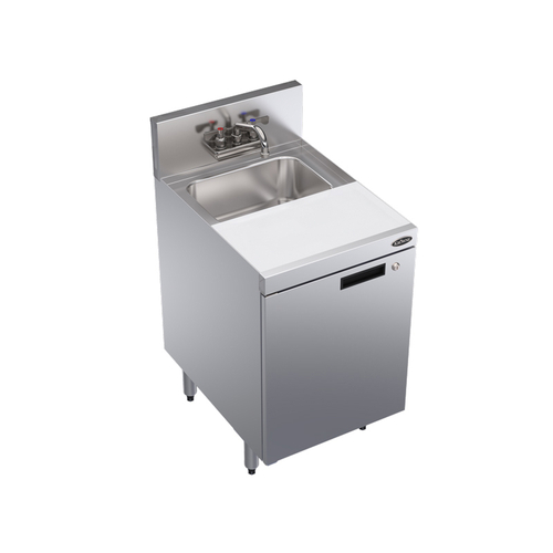 Krowne Metal Corporation KR24-MC18-C Royal Series Underbar Speed Station with Cabinet Base and Locking Door
