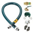 Krowne Metal Corporation M5072K Royal Series Moveable Gas Connection Kit 1/2 I D 72 long stainless steel tubing