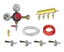 Krowne Metal Corporation NITROKIT4 Nitro Beer Kit for 4 Faucets with CO2 Tank Regulator and Keg Taps