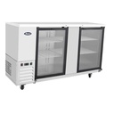 Atosa USA SBB69GGRAUS1 Back Bar Cooler 68 inch Two Section Self Contained Refrigeration 18.6 cu ft Capacity