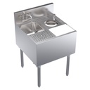 Krowne Metal Corporation KR24-MS24 Royal Series Underbar Speed Station 24W x 24D 10x12x7 Sink Bowl NSF