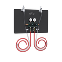 Krowne Metal Corporation KBP-W2 Wall Bracket Regulator with Tail Pieces Tamper-Proof 2 Beer Lines