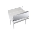 Krowne Metal Corporation KR-SC34 Royal Series Speed Rail Locking Cover Single 34 Inch Stainless Steel