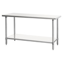 Atosa USA SSTW-3072 MixRite Work Table 72W x 30D x 34H Stainless Steel Top Adjustable Undershelf NSF KD