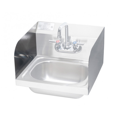 Krowne Metal Corporation FG-LR2 Factory Installed 15 Inch Side Splashes for Hand Sink Sealed with Silicone