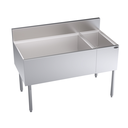Krowne Metal Corporation KR24-M48L-10 Royal Series Underbar Multi Station Ice Bin with Bottle Well 48W x 24D O.A.