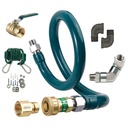 Krowne Metal Corporation M12548K9 Royal Series Moveable Gas Connection Kit 1-1/4 I D 48 long stainless steel tubing