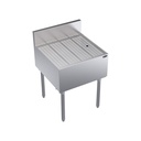 Krowne Metal Corporation KR24-GS24 Royal Series Underbar Drainboard 24W x 24D Stainless Steel NSF