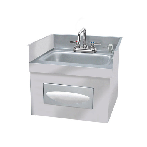 Krowne Metal Corporation HS-74 Royal 1800 Series Hand Sink Countertop Installed 18-1/4 x 17-1/4 10 x 14 x 5 Bowl