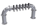 Krowne Metal Corporation KPTP-6S Pass Through Pipe Tower Six Faucets Glycol Cooled Brushed Stainless Steel Finish