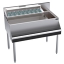 Krowne Metal Corporation KR24-MS38L Royal Series 8 Elixir Mixology Multi-Station 38W Ice Bin Left 92 lbs Capacity