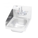 Krowne Metal Corporation FG-L9 Factory Installed 17 Inch Side Splash Left Side Hand Sink Sealed with Silicone