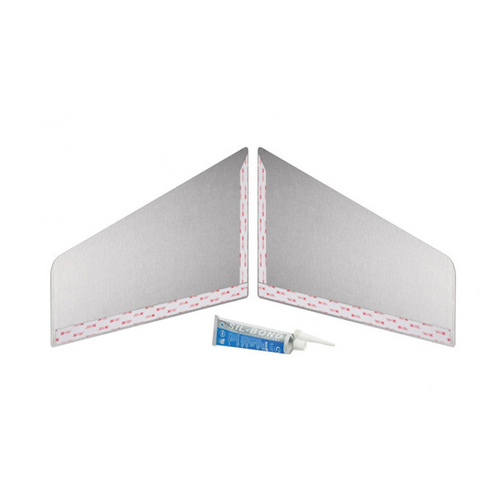 Krowne Metal Corporation SG-LR2 Field Installed 15 Inch Side Splashes Easy Install No Screws Double Sided Tape