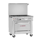 Southbend 4363D-2CL Ultimate Restaurant Range Gas 36" 2 Star Sauté Burners 24" Charbroiler Standard Oven Stainless Steel