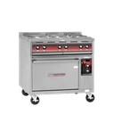 Southbend SE36A-BBB Heavy Duty Range Electric 36 Inch 6 Round Hotplates 3-Heat Switch Convection Oven 3 Racks Stainless Steel