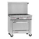 Southbend S36A-2TL S-Series Restaurant Range Gas 36" 2 Burners 24" Griddle Convection Oven Stainless Steel 139000 BTU