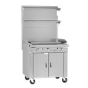 Southbend P24C-PP Platinum Heavy Duty Range Gas 24 Inch Plancha Cabinet Base Manual Controls Stainless Steel 32000 BTU