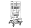Blodgett TC-14 Transport Cart Stainless Steel Holds 14 Bake Pans 304 Construction Heavy Duty Casters