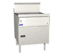 Pitco FBG24 Flat Bottom Gas Fryer 57-87 lb Oil Capacity 24x24 Frying Area Solid State Controls