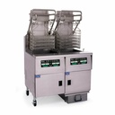 Pitco SELVRF-2/FD Solstice Supreme Reduced Oil Volume Fryer System with Advanced Automatic Filtration and Lift Assist