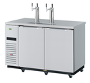 Turbo Air TBD-2SDD-N6 Super Deluxe Beer Dispenser 58-3/4W x 27-1/4D x 37-1/8H Stainless Steel Double Faucet