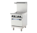 Turbo Air TAR-24G Radiance Restaurant Range Natural Gas 24 Inch Griddle Stainless Steel Oven 72000 BTU