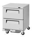 Turbo Air TUF-28SD-D2-FB-N Super Deluxe Undercounter Freezer 11.1 cu ft Stainless Steel 2 Drawers 115V