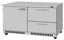Turbo Air PUR-60-D2R(L)-FB-N PRO Series Undercounter Refrigerator 14.8 cu ft Front Breathing 60 inch Solid Door