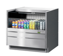 Turbo Air TOM-36UC-S-N Drop-In Open Display Case Low Profile 5.0 cu ft Capacity Stainless Steel