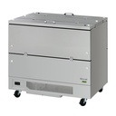 Turbo Air TMKC-49-2-SS-N6 Super Deluxe Series Milk Cooler Dual Sided Access 49 Inch Cold Wall 18.3 Cu Ft Capacity