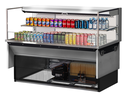 Turbo Air TOM-60L-UF-S-2SI-N Drop-In Horizontal Open Display Case 13 cu ft Self-Contained Refrigeration